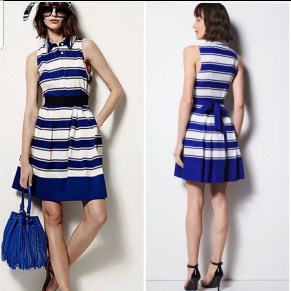 Milly by DesigNation sapphire combo cotton dress - Picture 6 of 8